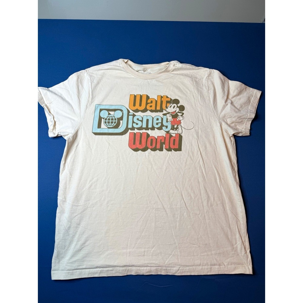 Disney Walt Disney World Mickey Mouse Graphic T-Shirt White Unisex Adult XXL